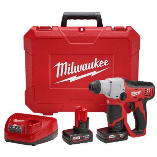 New Milwaukee 2412-22XC Li-Ion 1/2&#034; Rotary Hammer Kit