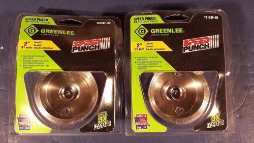 **new** one greenlee 2 inch speed punch die  7212sp-2d for sale