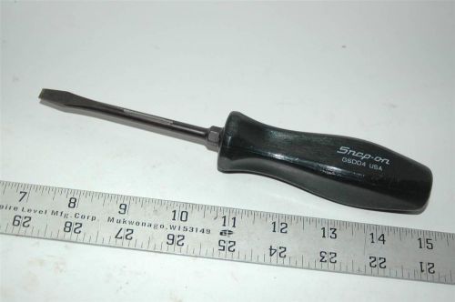 Snap On Flat Tip Screwdriver GSDD4 Black Hard Handle Aviation Tool Automotive