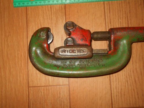 RIDGID No 2A  4 Heavy Duty Pipe Cutter 1/8&#034; to 2&#034; ELYRIA OHIO PAT143075