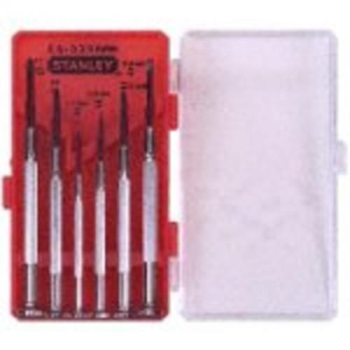 6-Piece Jewelers Precision Screwdriver Set Stanley Screwdrivers 680-66-039