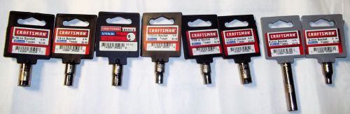 Craftsman 8, 4mm, 7/32, 1/4, 9/32, 5/16, 11/32 inch sockets, 6 point____1150/12