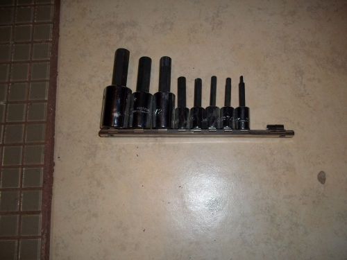 Proto Allen Socket Set  1/8 to 5/8 in. used