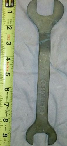 VINTAGE 12&#034; AMPCO SAFETY LARGE BRASS Slanted OPEN ENDED WRENCH 1 5/32&#034;