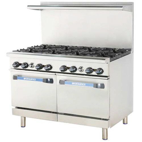 TURBO AIR 48&#034; RADIANCE RESTAURANT RANGE 6 BURNER 12&#034; THERMO GRIDDLE TARG6B12G LP