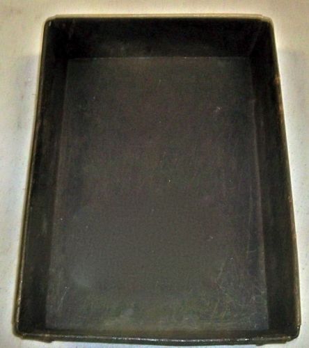 * lot 20 of well-seasoned heavy duty baking pans 10&#034;x14&#034;x 2&#034; comm. grade 14ga for sale