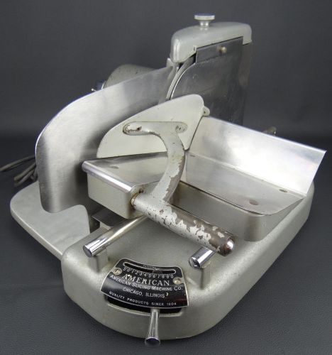 VINTAGE AMERICAN SLICING MACHINE CO.~CHICAGO, IL~MODEL 111~MEAT SLICER~DELI