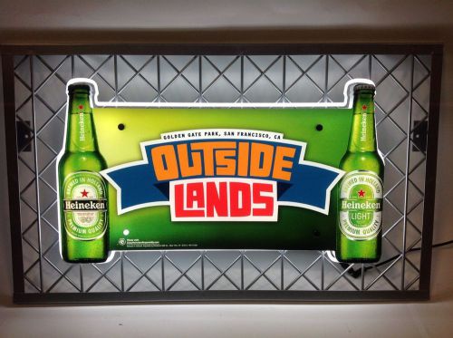 Heineken outside lands LED LIGHT SIGN BRAND NEW