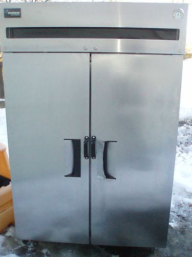 DELFIELD 2 DR COOLER STAINLESS 2 DOOR REFRIGERATOR PIZZA RESTAURANT DETROIT