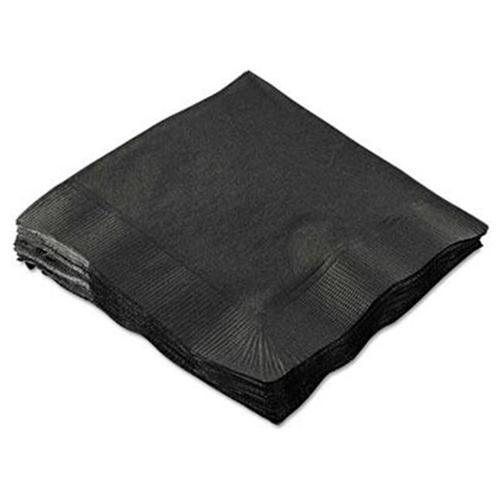 Hoffmaster® Cocktail Napkins, 2-Ply, 10 x 10, Black, 1000/Carton