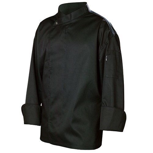 Chef works bldf-blk new yorker cool vent executive chef  coat  black  size s for sale