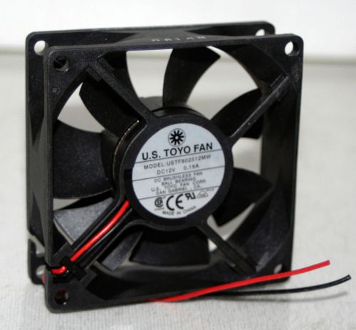 12VDC Brushless Ball Bearing Fan  U.S.TOYO  USTF80251MW   NEW