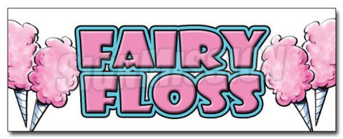 36&#034; FAIRY FLOSS DECAL sticker cotton candy spun supplies stand cart trailer