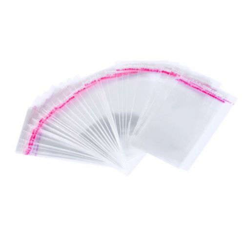 200Pcs Self Adhesive Seal Plastic Bags (Usable Space 8x5cm) 5x10cm