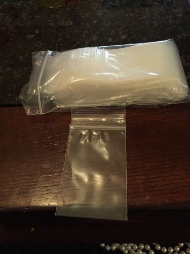 100 2X3  ZIP LOCK RESEALABLE  POLY BAGS