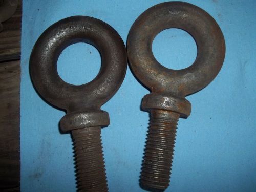 Set of 2 Buckeye Shoulder Pattern Lifting Eye Bolts  2 5/8&#034; x 1 1/8&#034; shank