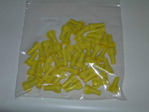 (50 pc) YELLOW WINGED WIRE NUTS! TWIST ON! NEW! L@@K!