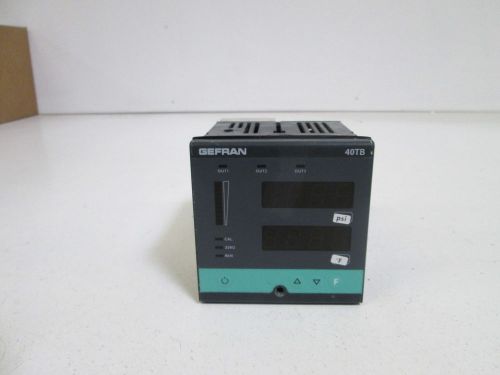 GEFRAN TEMPERATURE CONTROLLER  40TB-10-RRR-1-0-1-A52 *USED*