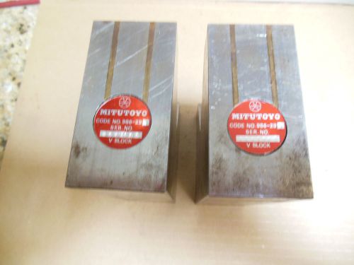 Mitutoyo 986-293 Magnetic V Block pair