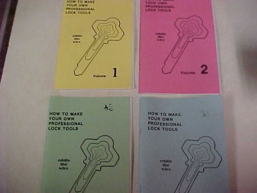 Books  4Vol. set  &#034;How to mak your own Professional Tools&#034;  Locksmith, Safeman