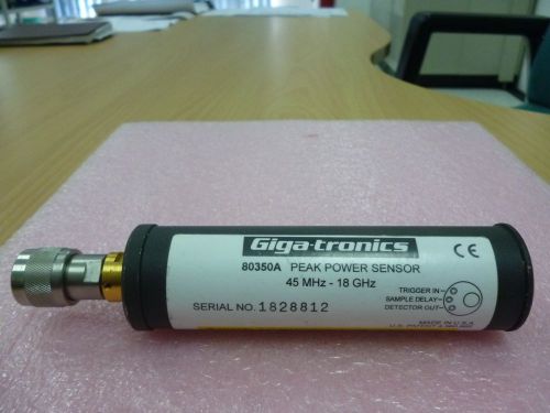 GIiga-tronics 80350A PEAK POWER SENSOR 45MHz to 18GHz ** FREE Shipment**