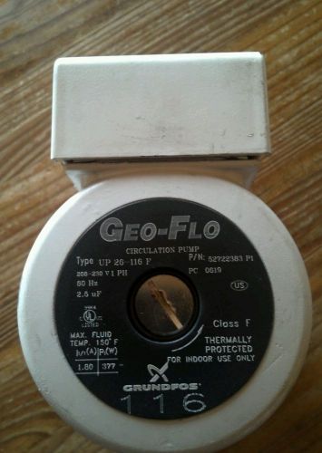 Grundfos Geolink Geo-Flo UP 26-116F Geothermal Replacement Loop Pump