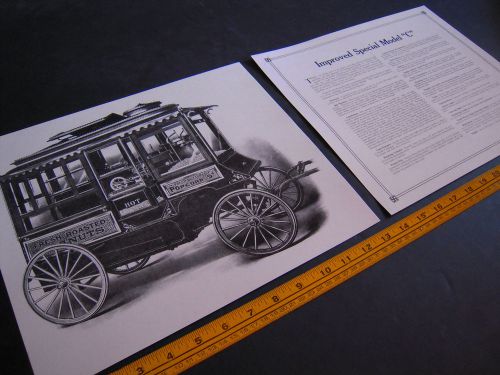 Antique cretors popcorn wagon 2 print set - improved special model &#034;c&#034; for sale