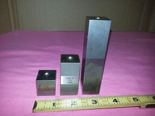 MACHINIST&#039;S TOOLMAKER&#039;S P &amp; W PRATT &amp; WHITNEY PRECISION INSPECTION GUAGE BLOCKS