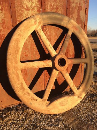 3500 lbs ANTIQUE DONUT SHAPED FLYWHEEL HIT AND MISS ENGINE