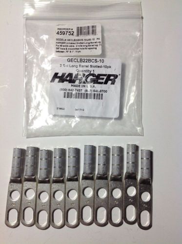 New harger geclb22bcs-10 459752 #6 slotted long barrel compression lug (10) for sale