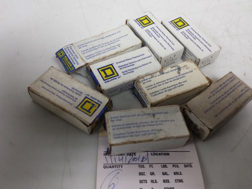 Lot of 8 d square d thermal overload relay heater elemen b1.88 0610 / b12.8 1218 for sale