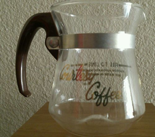 COURTESY COFFEE RETRO HOTEL GLASS SINGLE SERVE POT