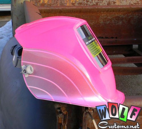 Custom painted miller mp-10 welding helmet - one for the girls for sale