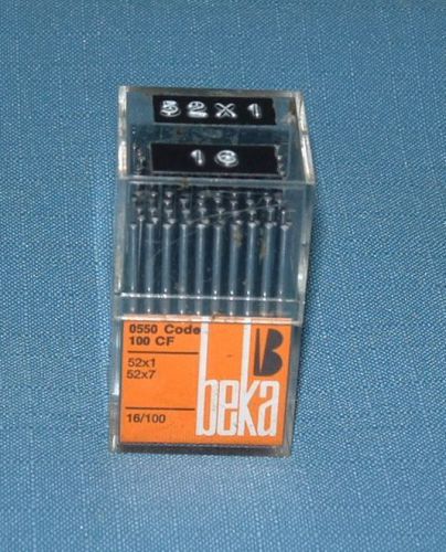 100 Industrial Sewing Machine Needles - BEKA 52x1, 52/7 - Size 16/100 - 0550 Cod