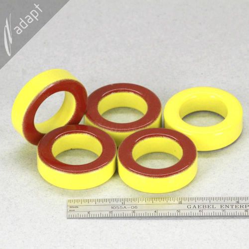 Toroid Core MicroMetals T141-8/90 Iron Powder 1.41&#034; OD 5 PCS AL-32 Toroidal