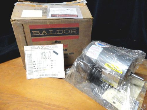 Baldor  model m3012 ~ electric motor 3/4hp * rpm 3450 * ph 3 * volts 208-230/460 for sale