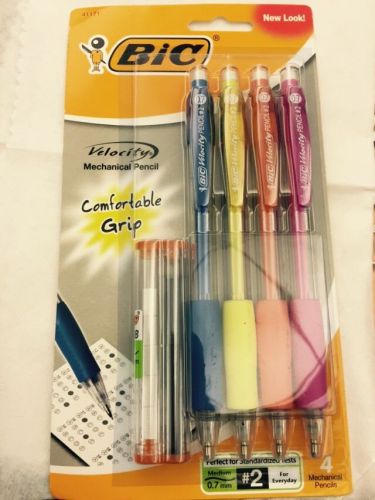 New 4 pack of  BIC Velocity Mechanical #2 Pencils 0.7 mm - Medium