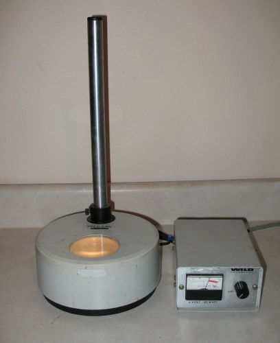 Wild heerbrugg illuminated microscope base / stand &amp; lep 990018  6v power supply for sale