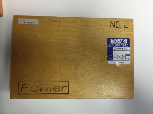 FOWLER 53-672-036 GAGE BLOCK SET RECTANGULAR GAGE SET WOOD CASE 35 PIECES