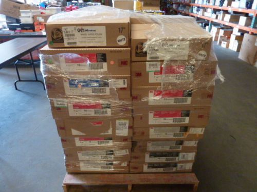 3m 5100 red buffer Pads21 inch 21&#034; diameter machine use box of 15 new