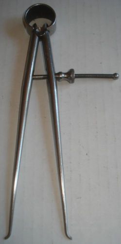 STARRETT NO.274-6 TOOLMAKERS&#039; SPRING-TYPE INSIDE CALIPER ROUND LEGS SOLID NUT 6&#034;