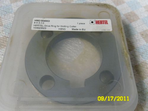 hertel  kmo 00400d flange 8 x 3 1/2 inch drive ring for slotting cutter new