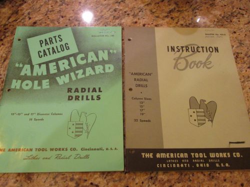 American Tool Works American Radial Drills Parts Catalog &amp; Instruction Book