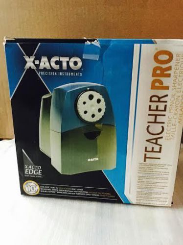 X-Acto Edge Teacher Pro Electric Pencil Sharpener, Blue/Black C15