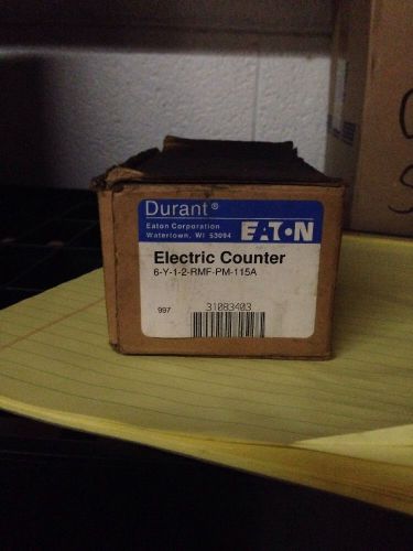 DURANT 6-Y-1-2-RMF-PM-115VAC ELECTRIC COUNTER 115VAC (NO KEY) *NEW IN A BOX*