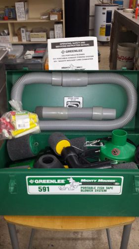 Greenlee No. 591 Mighty Mouse Fish Tape/Portable Blower System w/ Case