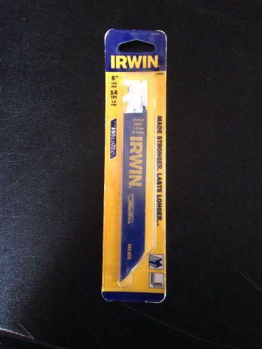 Irwin Reciprocating Saw Blade 6&#034; 14 TPI Heavy Metal Cutting 372614 WeldTec