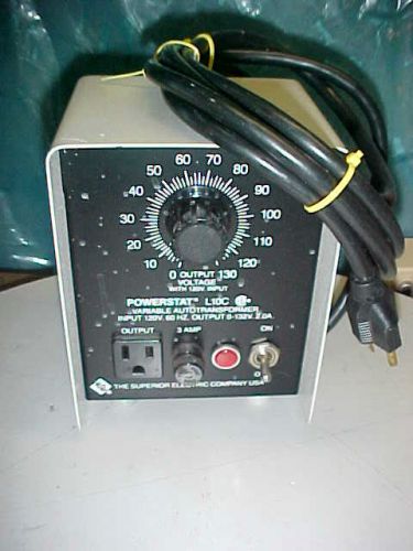 Powerstat Autotransformer   Variac     md-  L10C     0-132 v output