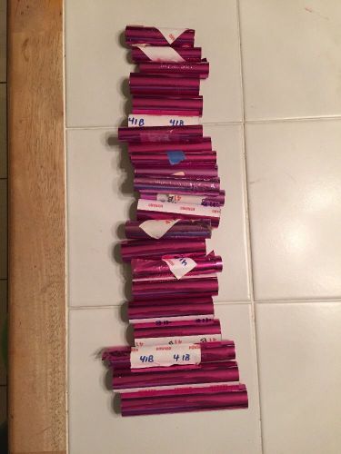 22 rolls Howard Foil Hot Stamping machine imprint HOT PINK 41B Kingsley lot