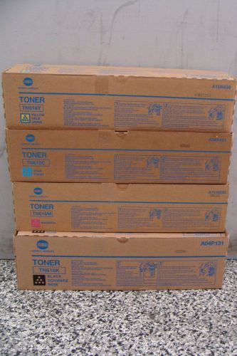 LOT OF 4 KONICA MINOLTA BIZHUB PRESS C7000 C7000 C7000P TONER SET CYMK TN616